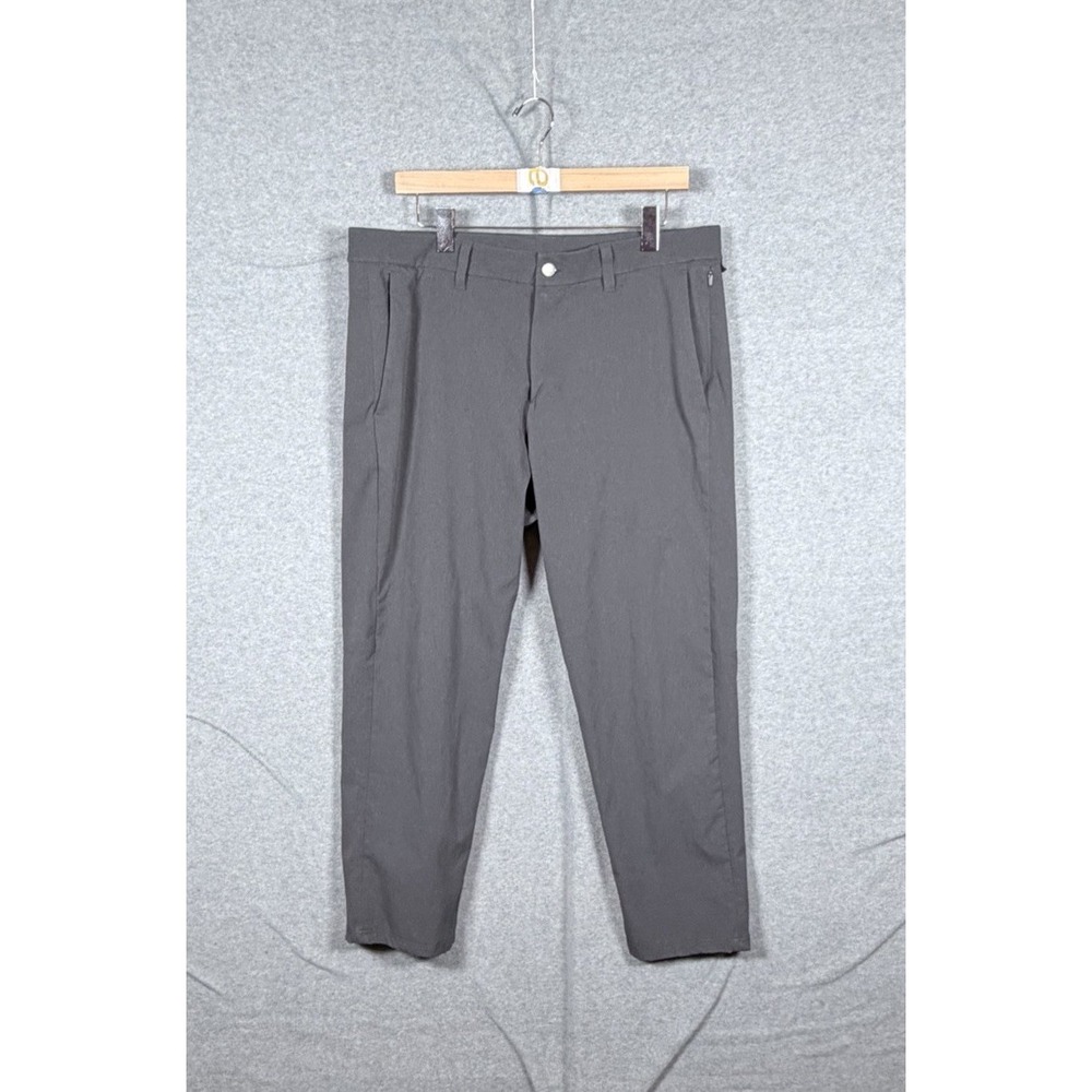 Lululemon Commission Slim Fit Ventlight Pants Mens 36 Gray 26.5" Inseam